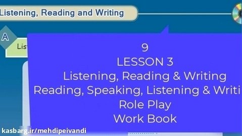 آموزش Listening - Role Play - Work Book درس 3 زبان نهم (پیشنمایش)