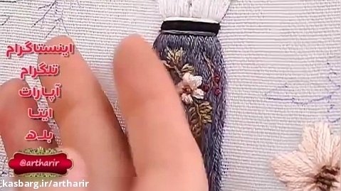 آموزش گلدوزی گلدوزی توپردوزی دوخت گره فرانسوی  ساتن دوزی  کوک ساده embroidery
